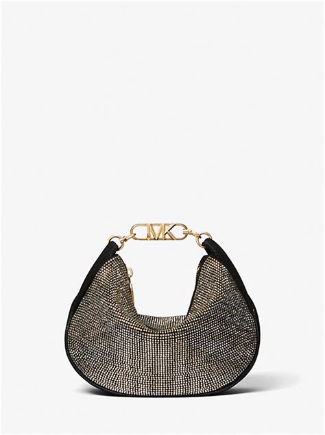 kendall bag michael kors|Kendall Small Embellished Suede Shoulder Bag .